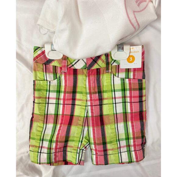 Gymboree little girls 2 piece shorts set plaid casual size 2T - Picture 2 of 5